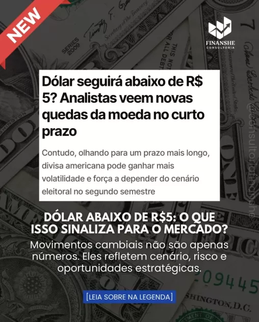 O dólar voltou a operar abaixo de R$5, atingindo um patamar que não era visto há mais de dois anos.