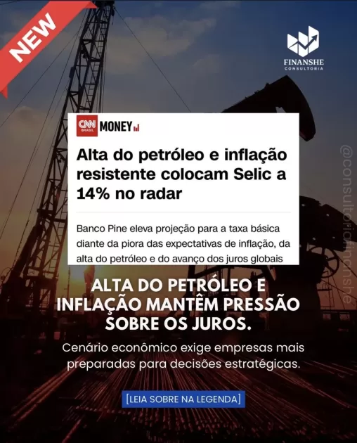 Alta do petróleo e inflação mantêm pressão sobre juros.